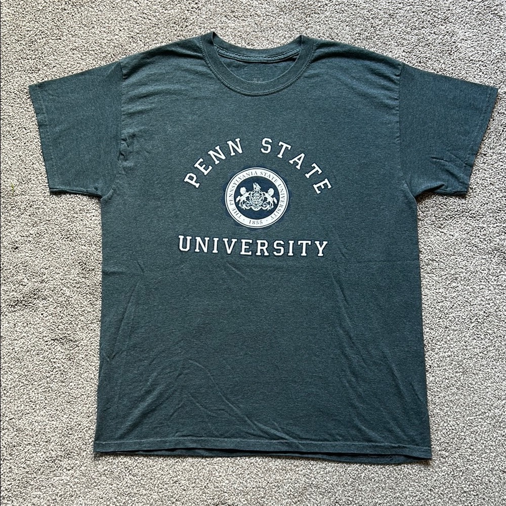 Penn State University Blue and White Short Sleeve Tee